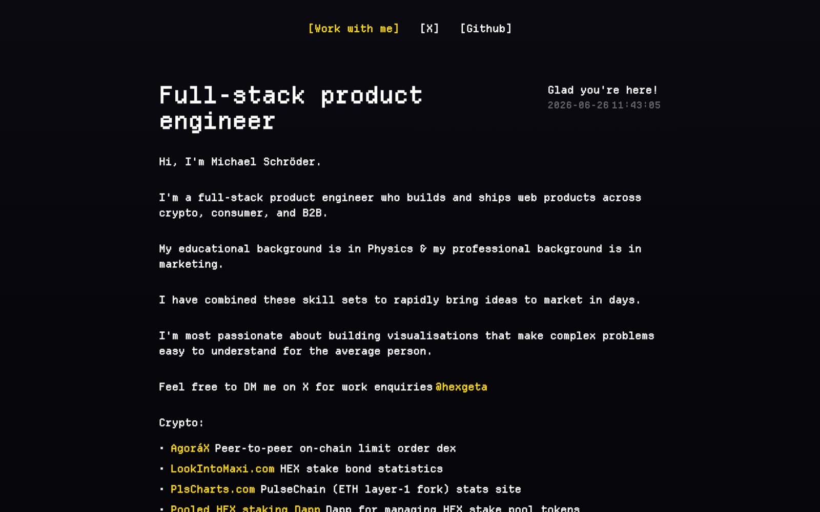 Hexgeta — screenshot