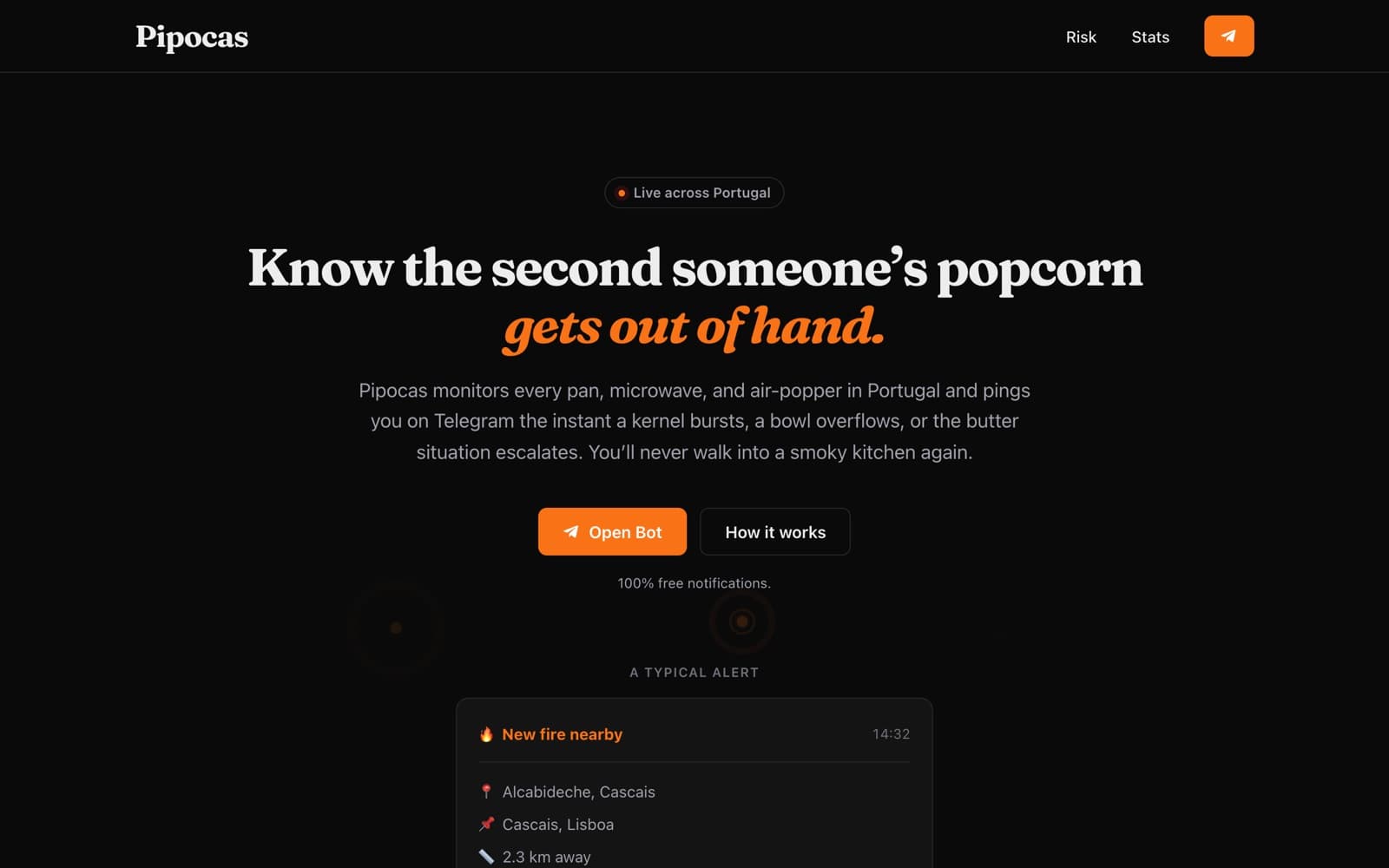 Pipocas — screenshot