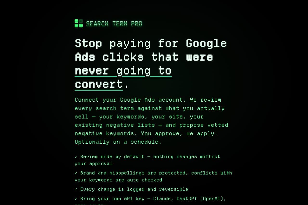 Search Term Pro — screenshot